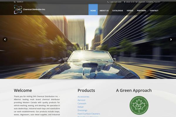 Automotive Child theme site design template sample