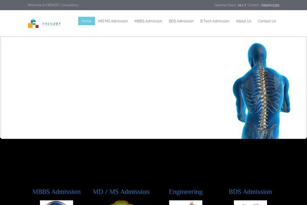 directadmissionin.com site used Medical-theme