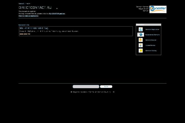 Direct theme site design template sample