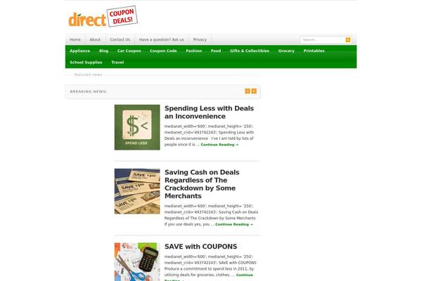 Resizable theme site design template sample