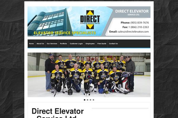 Direct theme site design template sample