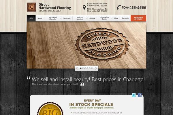 Direct theme site design template sample