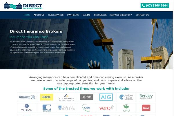 Direct theme site design template sample