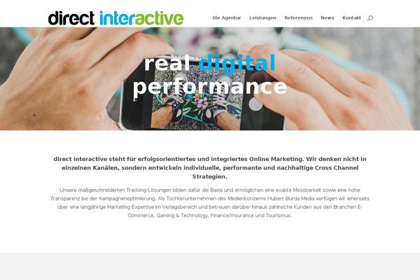 Divi Child theme site design template sample