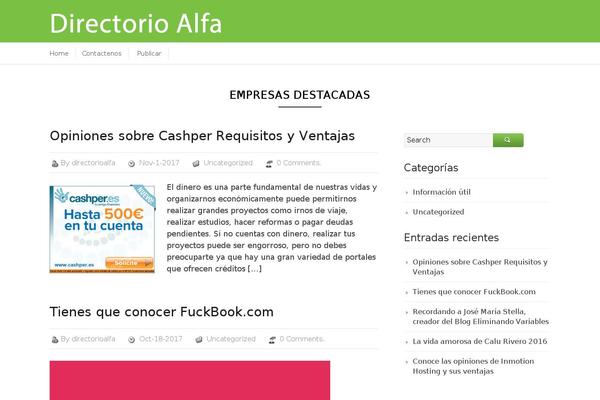 Business Directory theme site design template sample