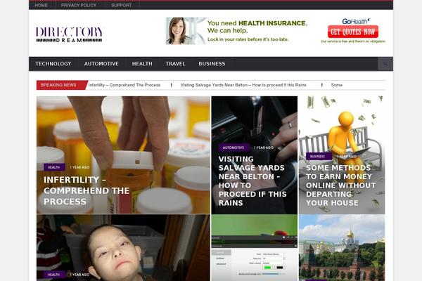 NovoMag theme site design template sample
