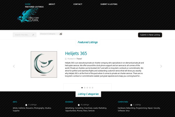 eList theme site design template sample