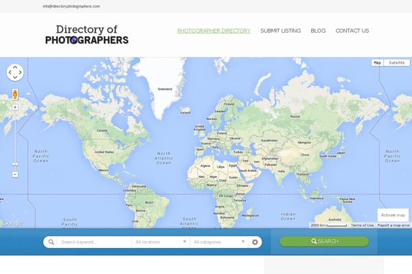 Directory theme site design template sample