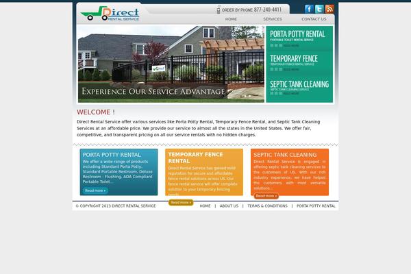 Direct theme site design template sample