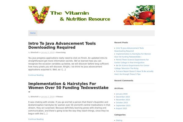 Canvas theme site design template sample