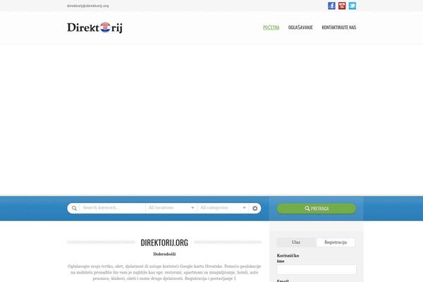 Directory theme site design template sample