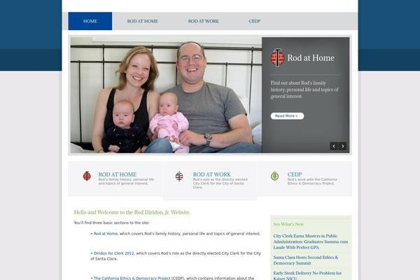 Politician theme site design template sample