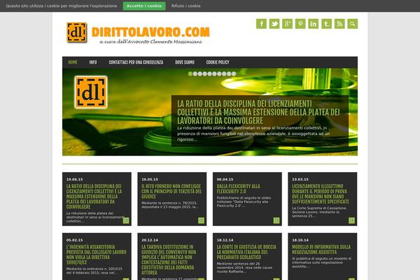 Magazino theme site design template sample