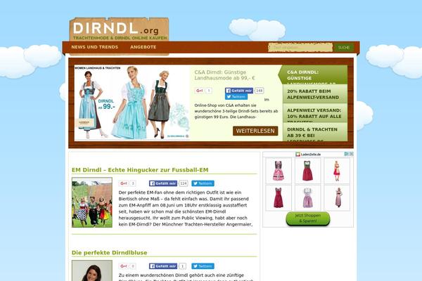 dirndlorg theme websites examples