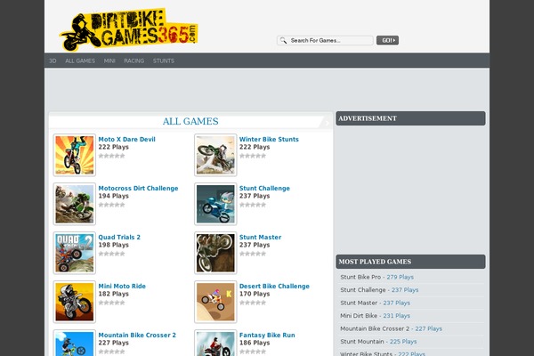 FunGames theme site design template sample