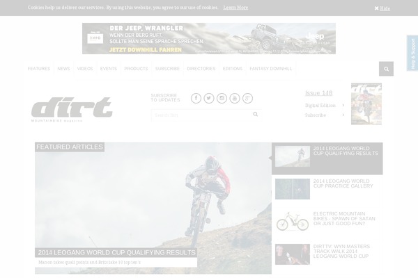 dirt_new theme websites examples