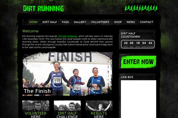 dirtrunning.co.uk site used Sport-grunge-wp-theme