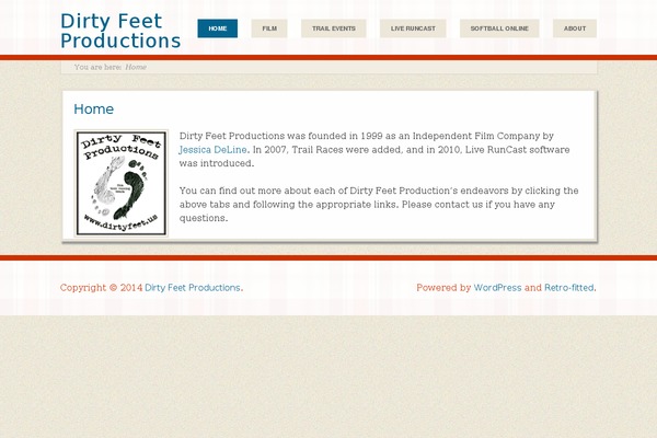Retro-fitted theme site design template sample