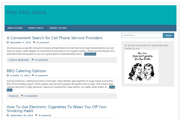 Blue Planet theme site design template sample