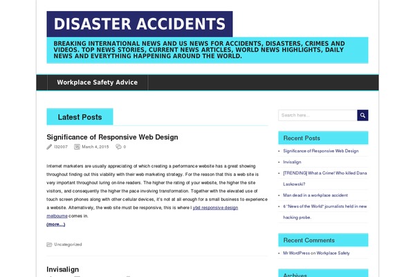 BrightNews theme site design template sample