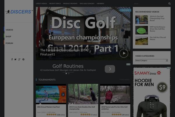 Videoz theme site design template sample