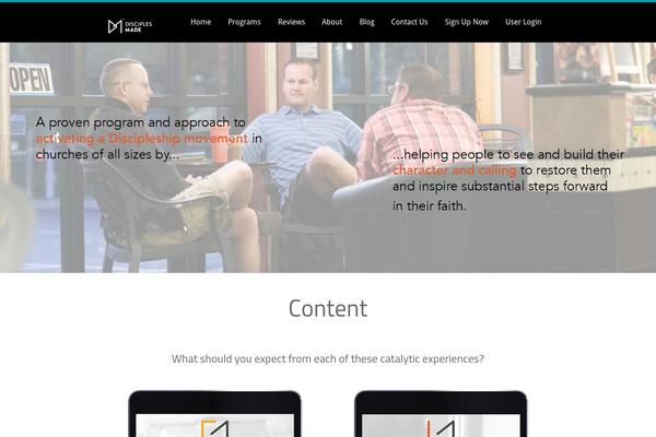 Rise theme site design template sample