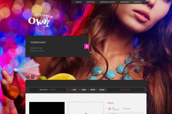 Music theme site design template sample