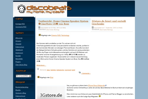Quadruple Blue theme site design template sample