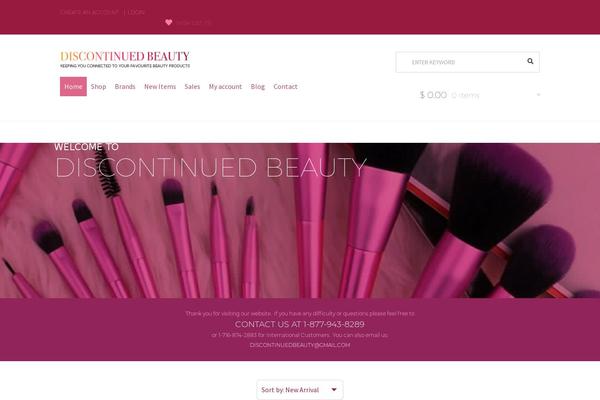 Storefront theme site design template sample