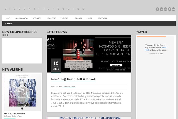 Acoustic theme site design template sample