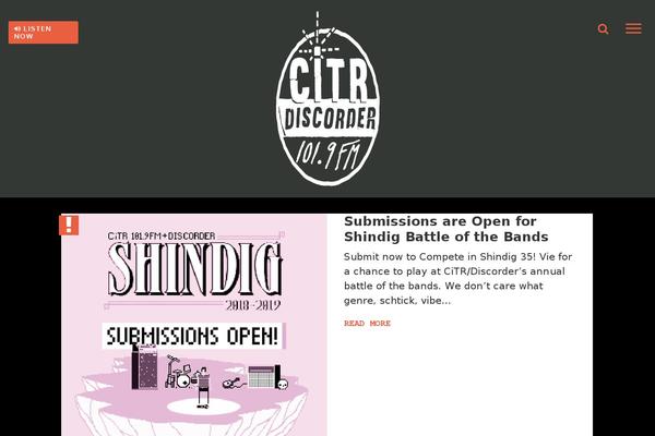 discorder.ca site used Citr