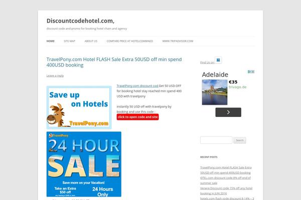 Twenty Twelve theme site design template sample