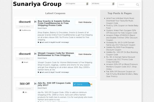 Cp theme site design template sample