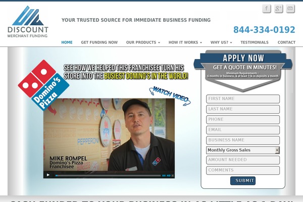 discountmerchantfunding.com site used Discount