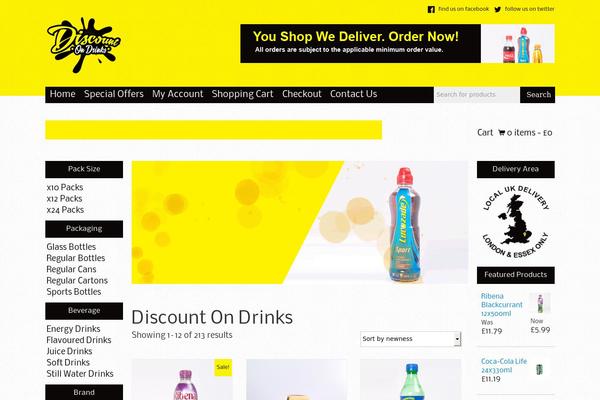 discountondrinks.com site used Framework