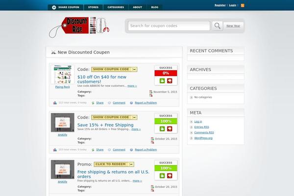 discountrise.com site used Cliper