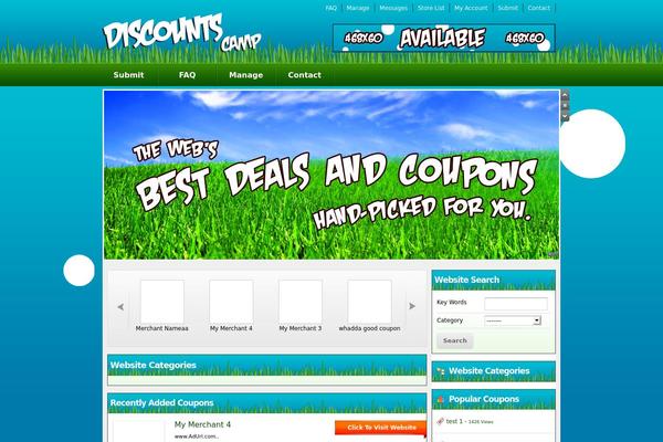 Couponpress theme site design template sample