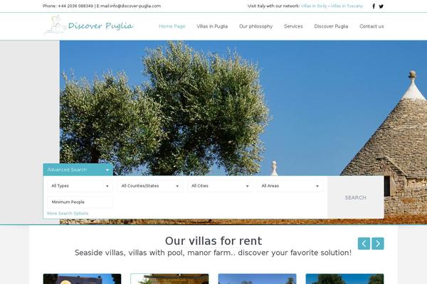 WP Residence theme site design template sample