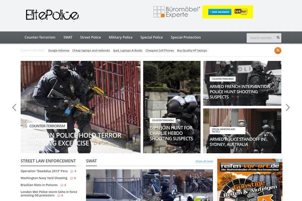 Gadgetine theme site design template sample