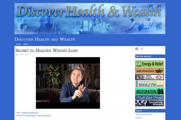 discoverhealthandwealth.com site used Egecia