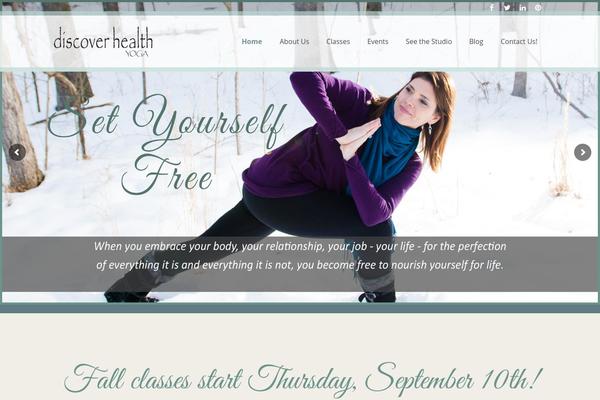 discoverhealthyoga.com site used Impreza