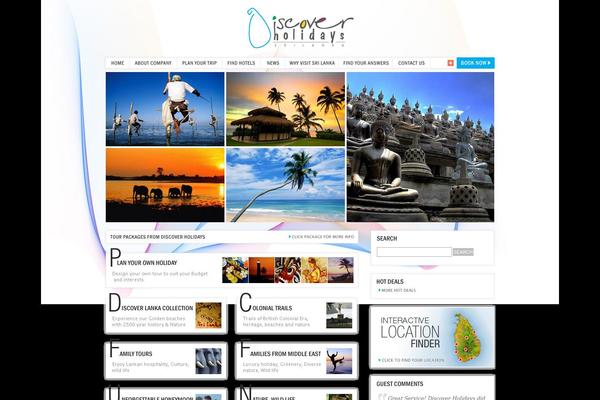 discover theme site design template sample
