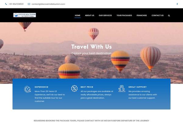 Traveltour-child theme site design template sample