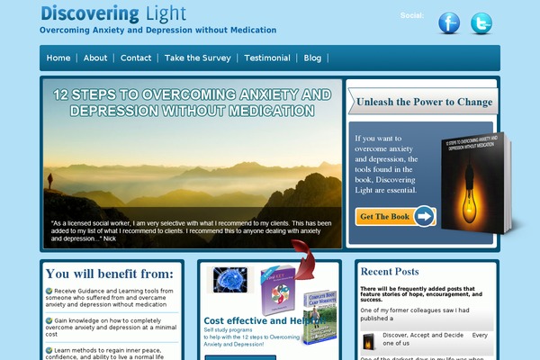discoveringlight.com site used Dlight