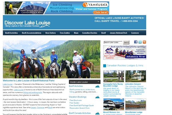 discoverlakelouise.com site used Louise