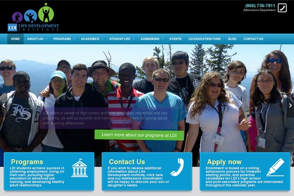 EDU theme site design template sample