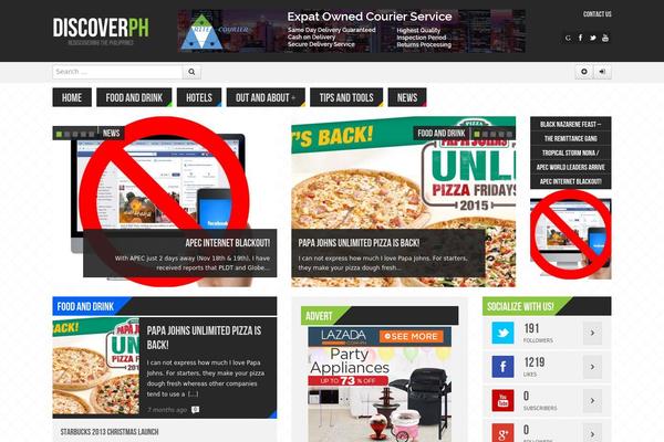 Powermag theme site design template sample