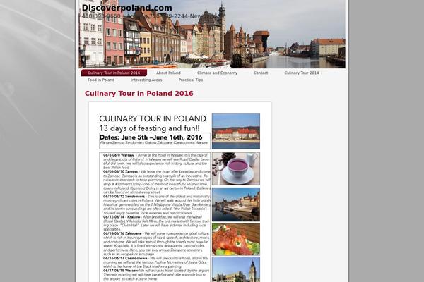 discoverpoland.com site used Broadtravel