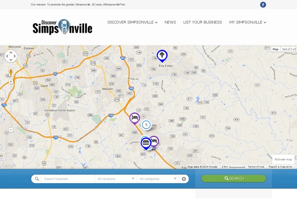 Directory theme site design template sample