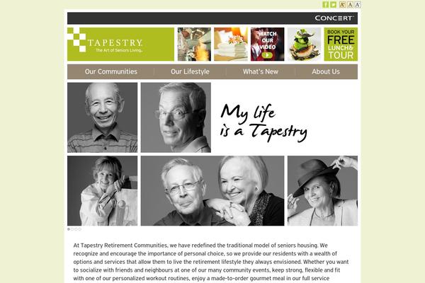 Tapestry theme site design template sample